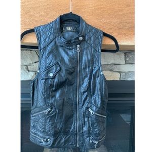 Zara TRF Faux leather vest